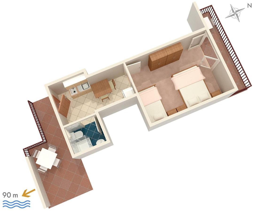 Apartments By The Sea Podaca, Makarska - 2783 Apartment *